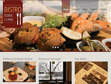 Tablet Screenshot of bistrobonnefemme.nl